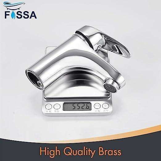 Wash Basin Mixer Tap Brass Silver